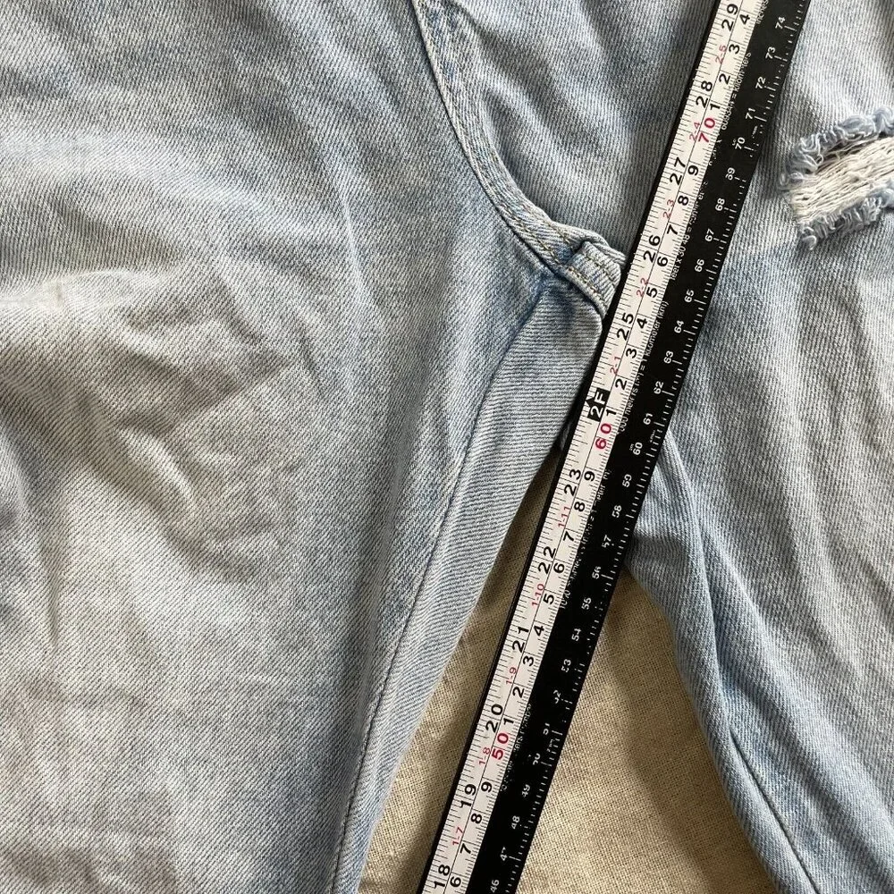 Old Navy Vintage‎ Y2K Denim Bib Overalls Girls L 10-12 Blue Light Wash Relaxed